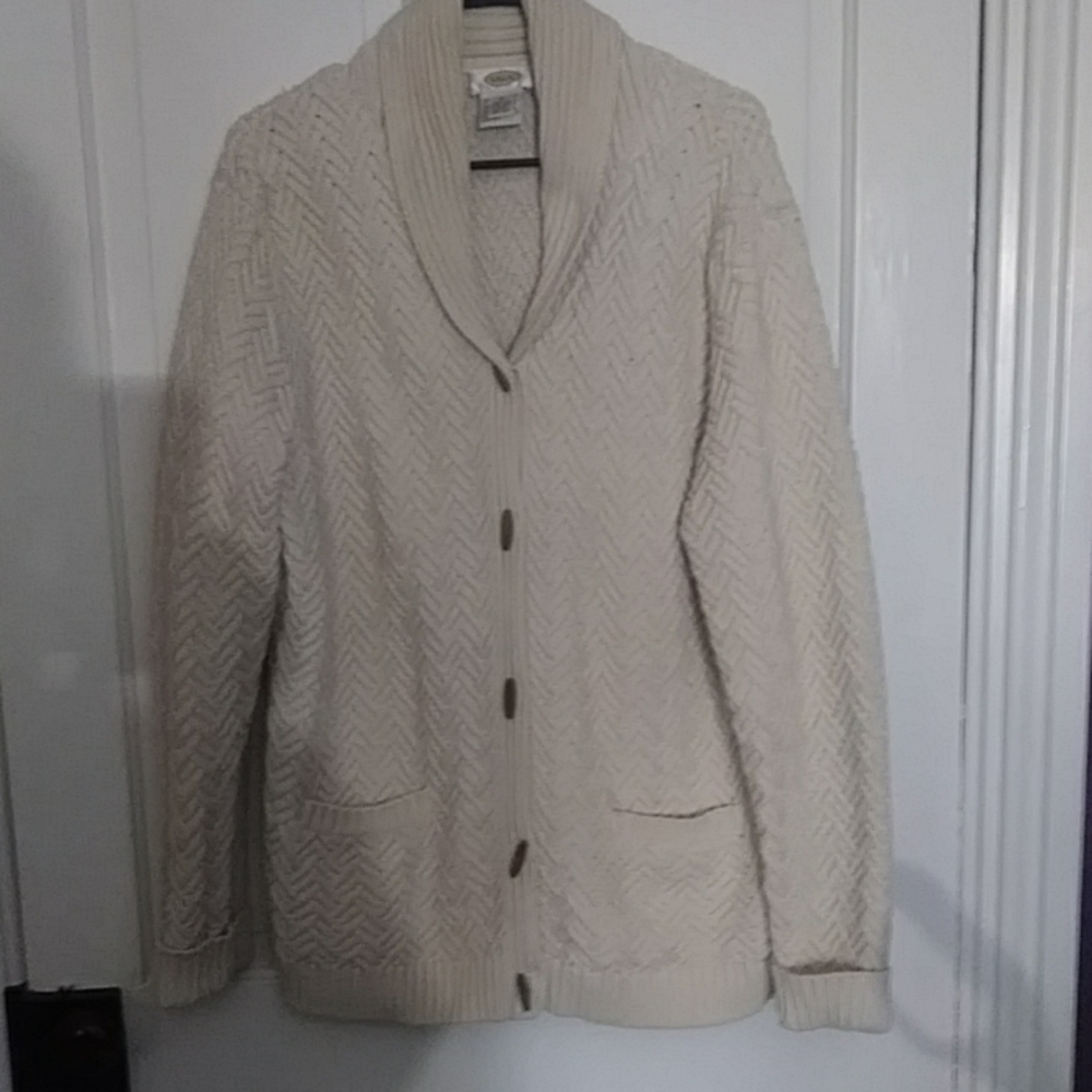 Vintage style cotton cardigan sweater